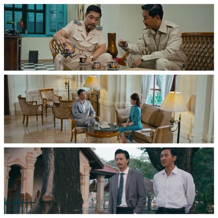 Kết thúc tập 9 của "Tận hiến", 3 đối thủ đại diện 3 thế lực đối địch đều chấp nhận hợp tác trong hoài nghi với Nguyễn Thành.