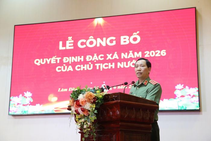 Thứ trưởng Lê Văn Tuyến phát biểu chỉ đạo tại buổi lễ.
