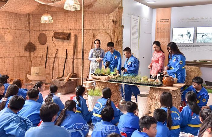  Hoạt động gieo lúa giống mang đến cho các em nhiều trải nghiệm thực tế thú vị về nghề nông truyền thống.