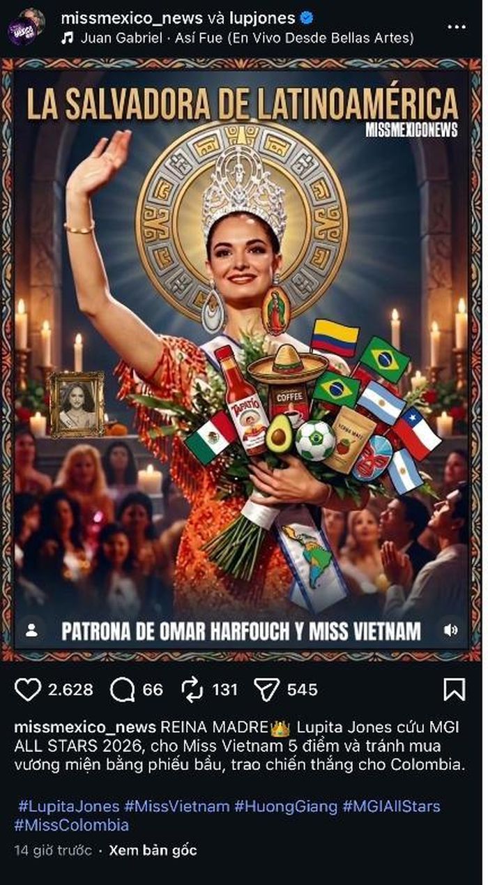 Bức ảnh chế gây bức xúc cộng đồng mạng của Lupita Jones .
