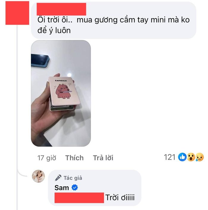 Cô phải thốt lên "Trời ơi" khi cư dân mạng cho biết cũng phát hiện ra những hình ảnh tương tự.