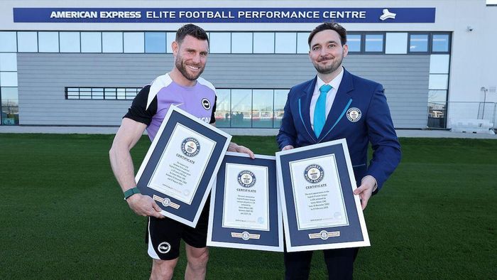Những kỷ lục Guinness là minh chứng cho sự nghiệp phi thường của James Milner.
