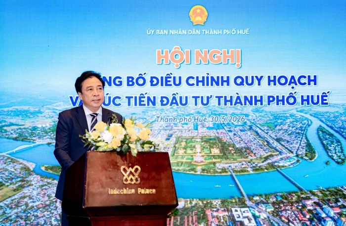 Hội nghị công bố điều chỉnh Quy hoạch Tp, Huế thời kỳ 2021 - 2030, tầm nhìn đến năm 2050 và xúc tiến đầu tư năm 2026.