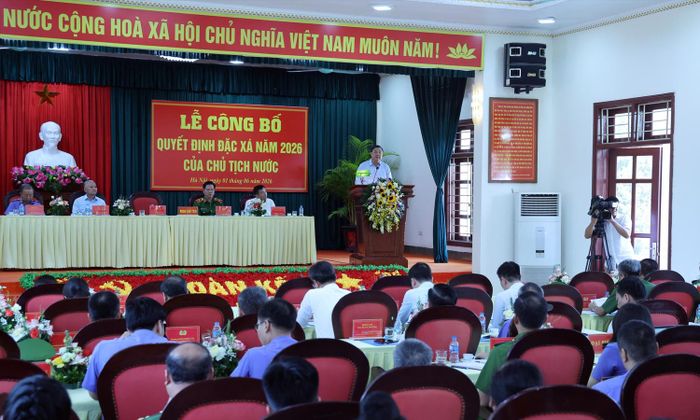 Quang cảnh buổi lễ. (Ảnh: VGP)