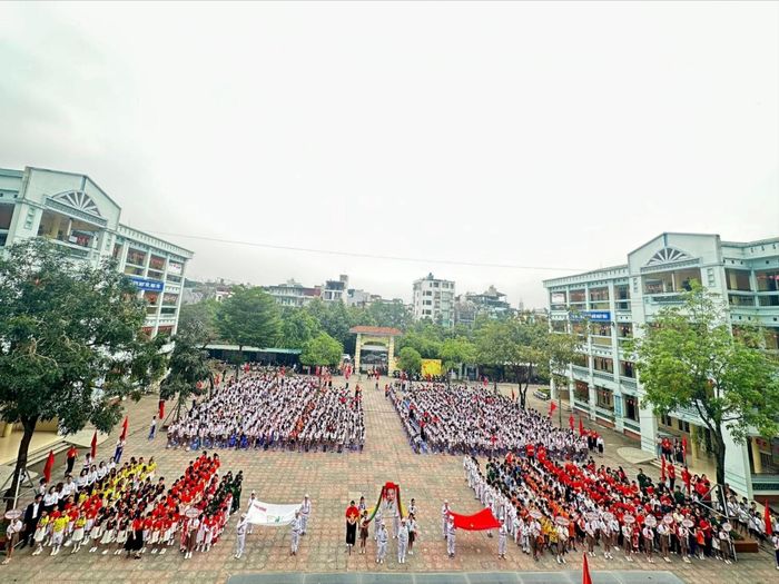 Hội khỏe Phù đổng năm học 2025-2026 tại Trường Tiểu học Chu Văn An. Ảnh nhà trường cung cấp