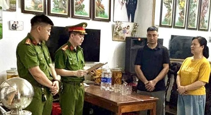 Cơ quan Cảnh sát điều tra Công an tỉnh Ninh Bình vừa khởi tố vụ án, khởi tố bị can đối với 2 người liên quan đến cơ sở sản xuất bánh đúc ở xã Yên Từ - (ảnh CANB).