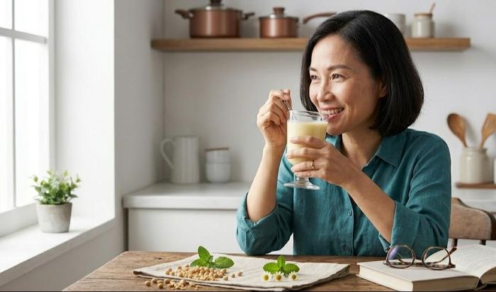 Sữa đậu nành nguyên chất giữ nguyên hàm lượng isoflavone, protein và các dưỡng chất, phù hợp nhất cho mục đích làm đẹp và chăm sóc sức khỏe.