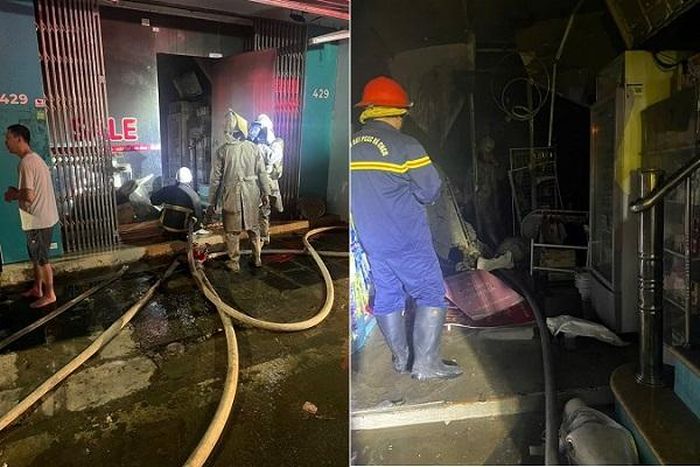 Đến khoảng 23h45, đám cháy đã được dập tắt hoàn toàn. Ảnh: CACC.