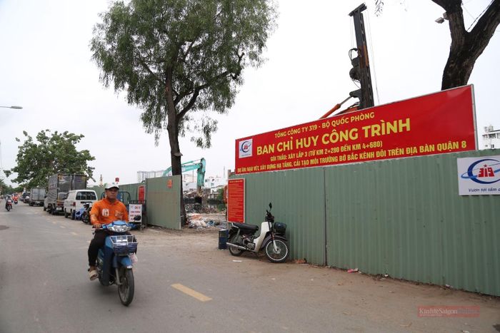 Tổng công ty 319 phụ trách gói thầu xây lắp 3 đoạn từ km 2+280 đến km 4+680.