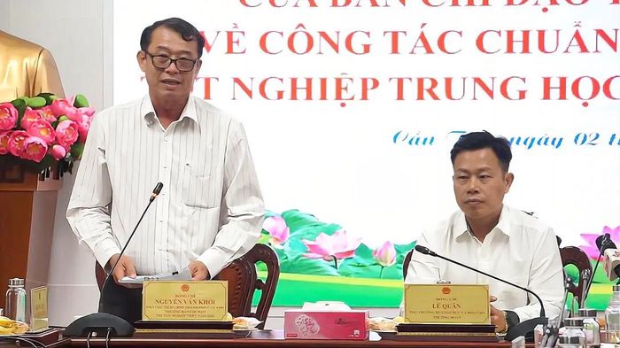 Ông Nguyễn Văn Khởi, Phó Chủ tịch UBND TP Cần Thơ, Trưởng Ban chỉ đạo thi Tốt nghiệp THPT năm 2026 TP Cần Thơ.