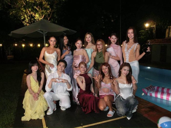 Hình ảnh trong tiệc độc thân của Xuân Nghi. Ảnh: FB Vũ Ngọc Anh.