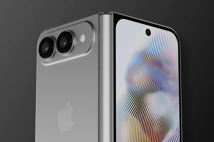  Ảnh dựng iPhone gập dựa trên tin đồn. Ảnh: AppleInsider. 