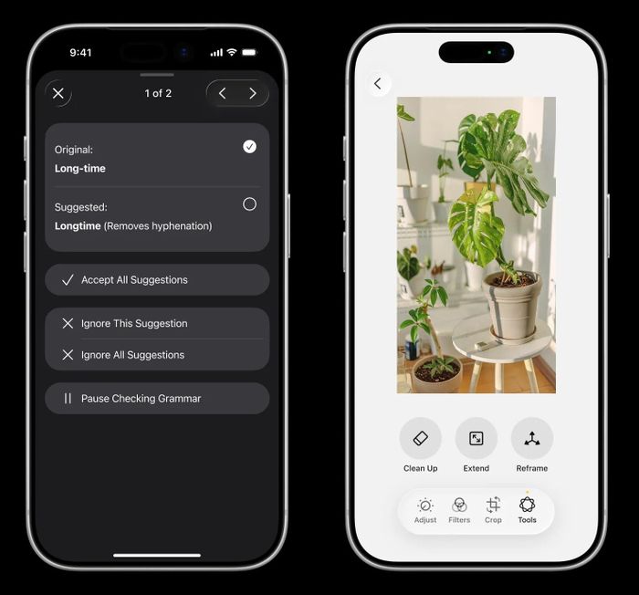  Giao diện sửa ảnh bằng AI trên iOS 27. Ảnh: Bloomberg. 