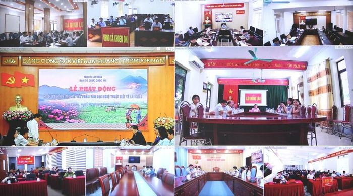 Lễ phát động được tổ chức bằng hình thức trực tiếp kết hợp với trực tuyến từ điểm cầu tỉnh đến 36 điểm cầu các xã trên địa bàn Lai Châu