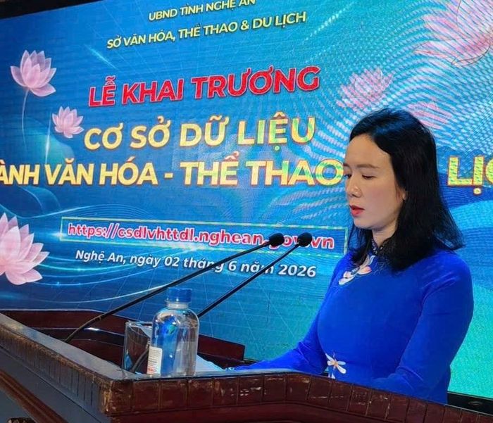 Giám đốc Sở VHTTDL Nghệ An bà Trần Thị Mỹ Hạnh chia sẻ về định hướng phát triển hệ sinh thái dữ liệu số của ngành