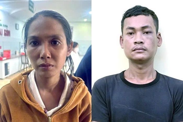 Nguyễn Thị Thanh Trúc và Danh Chơn - hai người bị bắt giữ để điều tra vụ bé trai 2 tuổi bị bạo hành nghiêm trọng. Ảnh: Công an TP.HCM