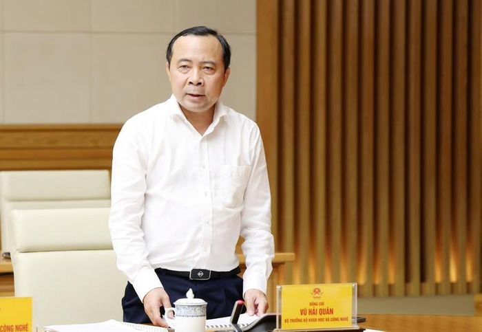 Bộ trưởng Bộ KH&amp;CN Vũ Hải Quân phát biểu tại Hội nghị - Ảnh: VGP/Gia Huy