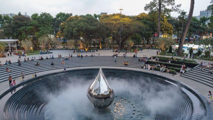 Một góc công viên số 1 Lý Thái Tổ.