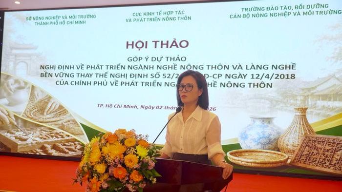 Bà Nguyễn Thị Hoàng Yến, Phó Cục trưởng Cục Kinh tế hợp tác và Phát triển nông thôn