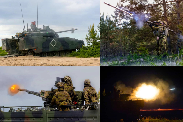 Xe chiến đấu bộ binh CV9035 là một thành phần trong phòng không nhiều lớp của Estonia tại cuộc tập trận gần đây. Ảnh: Army Recognition 