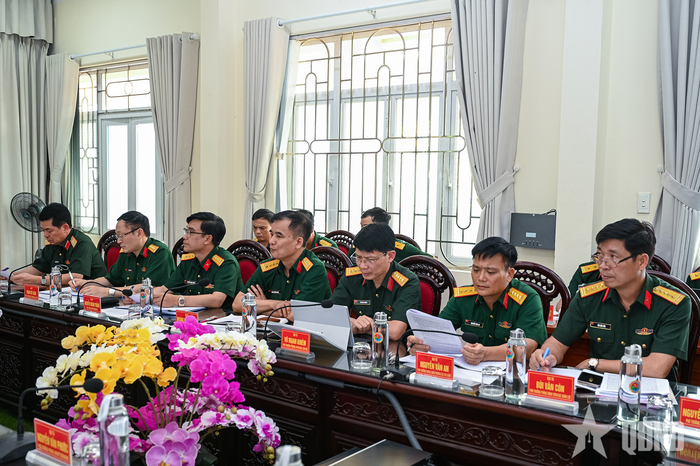 Thành viên Đoàn kiểm tra số 3 của Tổng cục Chính trị.