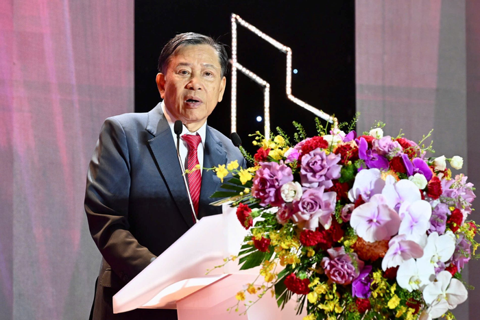 TS Nguyễn Văn Khôi phát biểu tại lễ trao giải.
