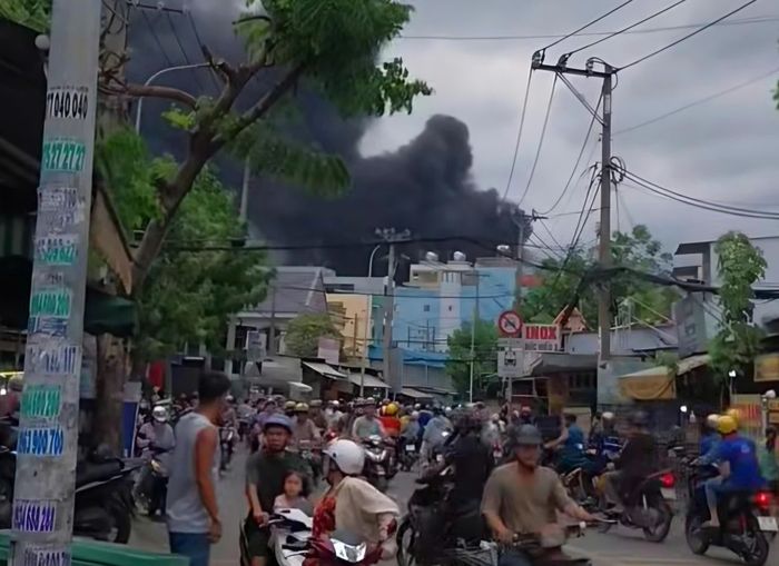  Khu dân cư xung quanh khu vực xảy ra cháy 