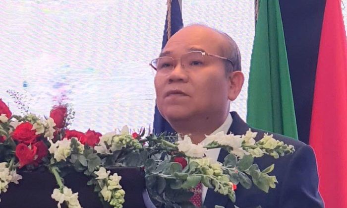  Phó Chủ tịch UBND TPHCM Trần Văn Bảy phát biểu tại buổi lễ. Ảnh: THỤY VŨ 