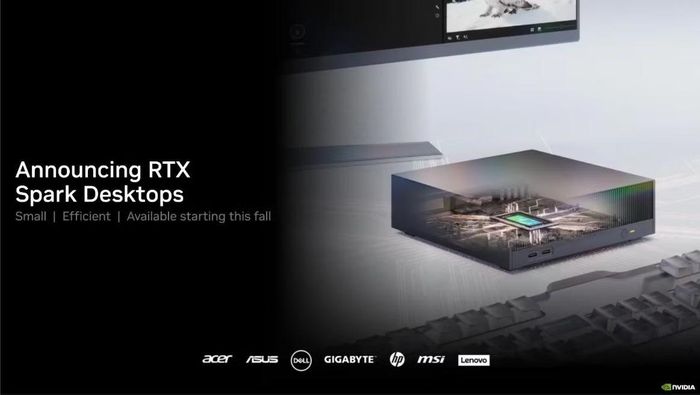 Ngoài laptop, các hãng OEM cũng sẽ ra mắt miniPC dùng RTX Spark.
