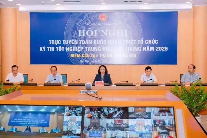Hội nghị được tổ chức trực tiếp tại điểm cầu Bộ GD&amp;ĐT, kết nối tới các điểm cầu của 34 tỉnh, Thành phố.