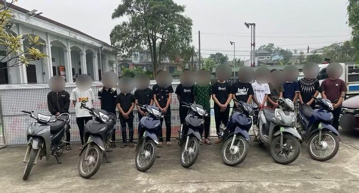 Các đối tượng liên quan đến vụ án gây rối trật tự công cộng, hủy hoại tài sản.