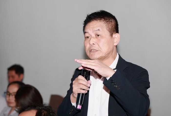 Ông Nguyễn Quốc Kỳ trao đổi tại hội thảo.