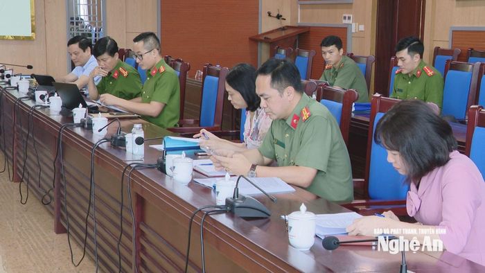 Các đại biểu dự cuộc họp thẩm tra.