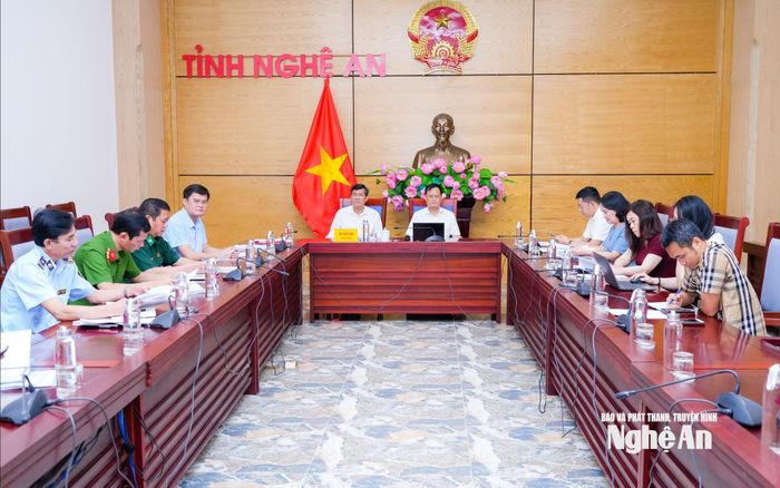 Quang cảnh điểm cầu Nghệ An. Ảnh: TL