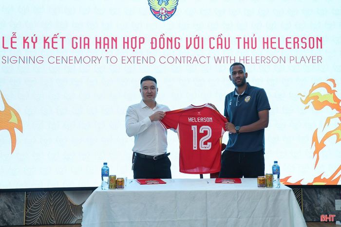 Hồng Lĩnh Hà Tĩnh gia hạn hợp đồng với trung vệ Helerson đến năm 2031.