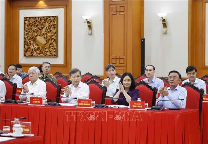 Các đại biểu tham dự phiên họp. Ảnh: Thống Nhất/TTXVN