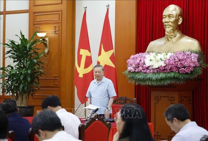 Tổng Bí thư, Chủ tịch nước Tô Lâm phát biểu. Ảnh: Thống Nhất/TTXVN