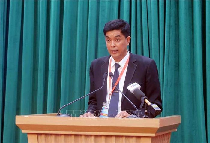 Đại tá Zaw Lin, Phó Cục trưởng, Cục thực thi pháp luật về ma túy, lực lượng Cảnh sát, Bộ Nội vụ Myanmar phát biểu.