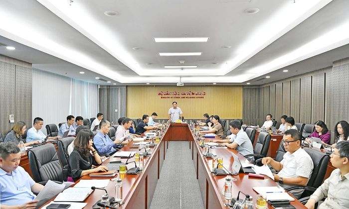 Cuộc họp rà soát tiến độ triển khai các nhiệm vụ công nghệ thông tin, chuyển đổi số của Bộ Dân tộc và Tôn giáo diễn ra ngày 22/5/2026.