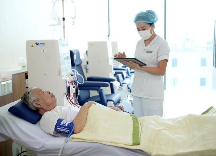 Bệnh viện Đa khoa Tâm Anh vận hành Trung tâm Thận học - Lọc máu theo mô hình hiện đại, tiệm cận các trung tâm thận học tiên tiến trên thế giới. Ảnh. BVĐK Tâm Anh.