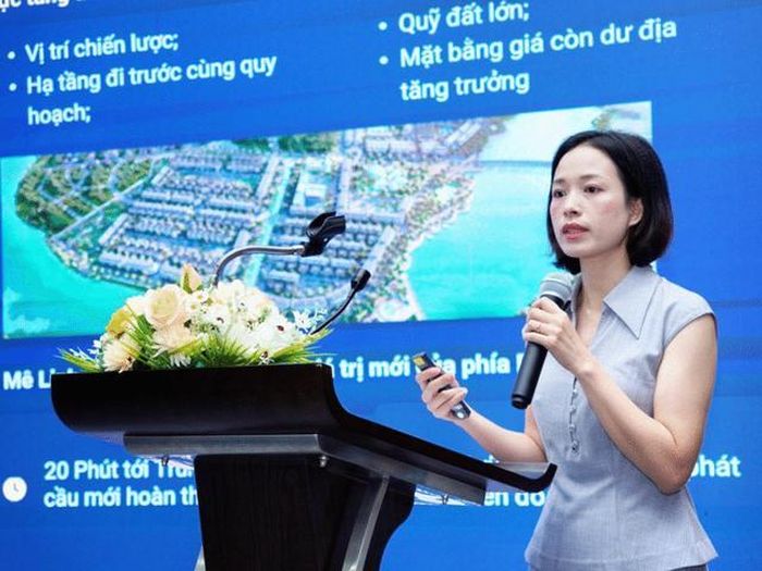 Bà Phạm Thị Miền, Phó Viện trưởng VARS IRE phát biểu tại hội thảo