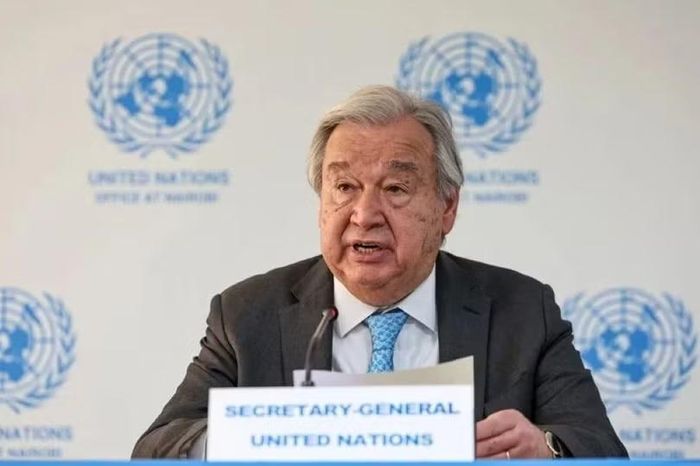 Tổng thư ký António Guterres, đã đưa ra cảnh báo nghiêm khắc rằng nếu xu hướng tài chính hiện nay không được đảo ngược, nguồn tiền của Liên Hợp Quốc sẽ cạn kiệt hoàn toàn vào giữa tháng 8 năm nay. Ảnh: EPA .