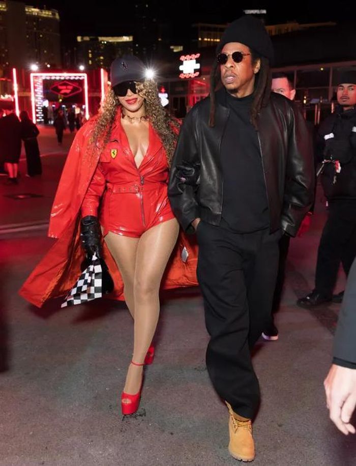Beyonce và Jay-Z trong giải đua F1 Grand Prix Las Vegas tại đường đua Las Vegas Strip Circuit vào ngày 22 tháng 11 năm 2025. Ảnh: Getty Images