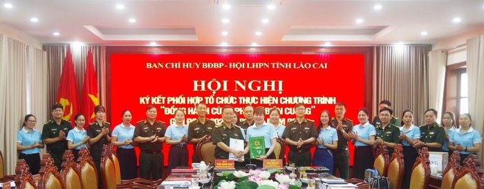 Hội nghị ký kết phối hợp tổ chức thực hiện Chương trình “Đồng hành cùng phụ nữ biên cương” giai đoạn 2026 - 2030.