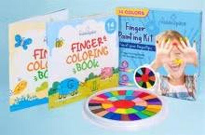 Bộ dụng cụ vẽ màu bằng ngón tay cho trẻ em