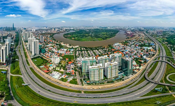 Đề cương xác định mô hình phát triển tương lai là siêu đô thị đa trung tâm với hệ thống hạ tầng đồng bộ, quản trị thông minh và khả năng thích ứng hiệu quả trước các thách thức của biến đổi khí hậu. Ảnh: Znews