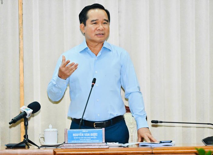 Chủ tịch UBND TP.HCM Nguyễn Văn Được đề nghị các doanh nghiệp mạnh dạn góp ý cho dự thảo Luật Đô thị đặc biệt. Ảnh: Hạ Long.