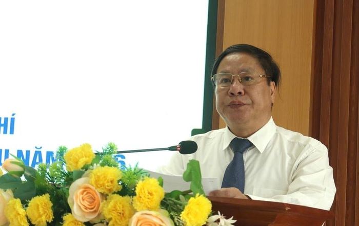 Phó Chủ tịch Thường trực UBND tỉnh Tống Thanh Hải phát biểu tại lễ ra quân.