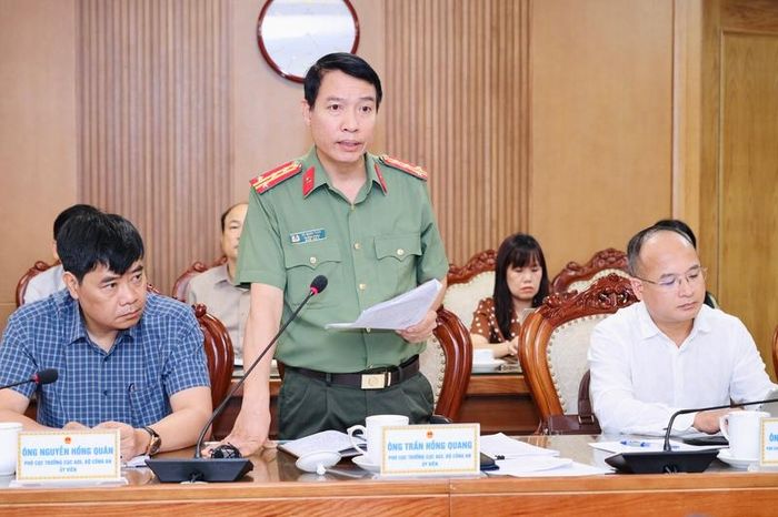 Ông Vũ Mạnh Tuân cho biết, Bộ Công an huy động tối đa lực lượng bảo đảm an toàn cho kỳ thi. Ảnh: Bộ Giáo dục và Đào tạo