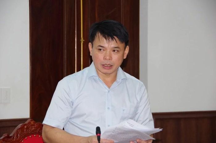 Lãnh đạo xã Trung Lý phát biểu tại buổi làm việc.